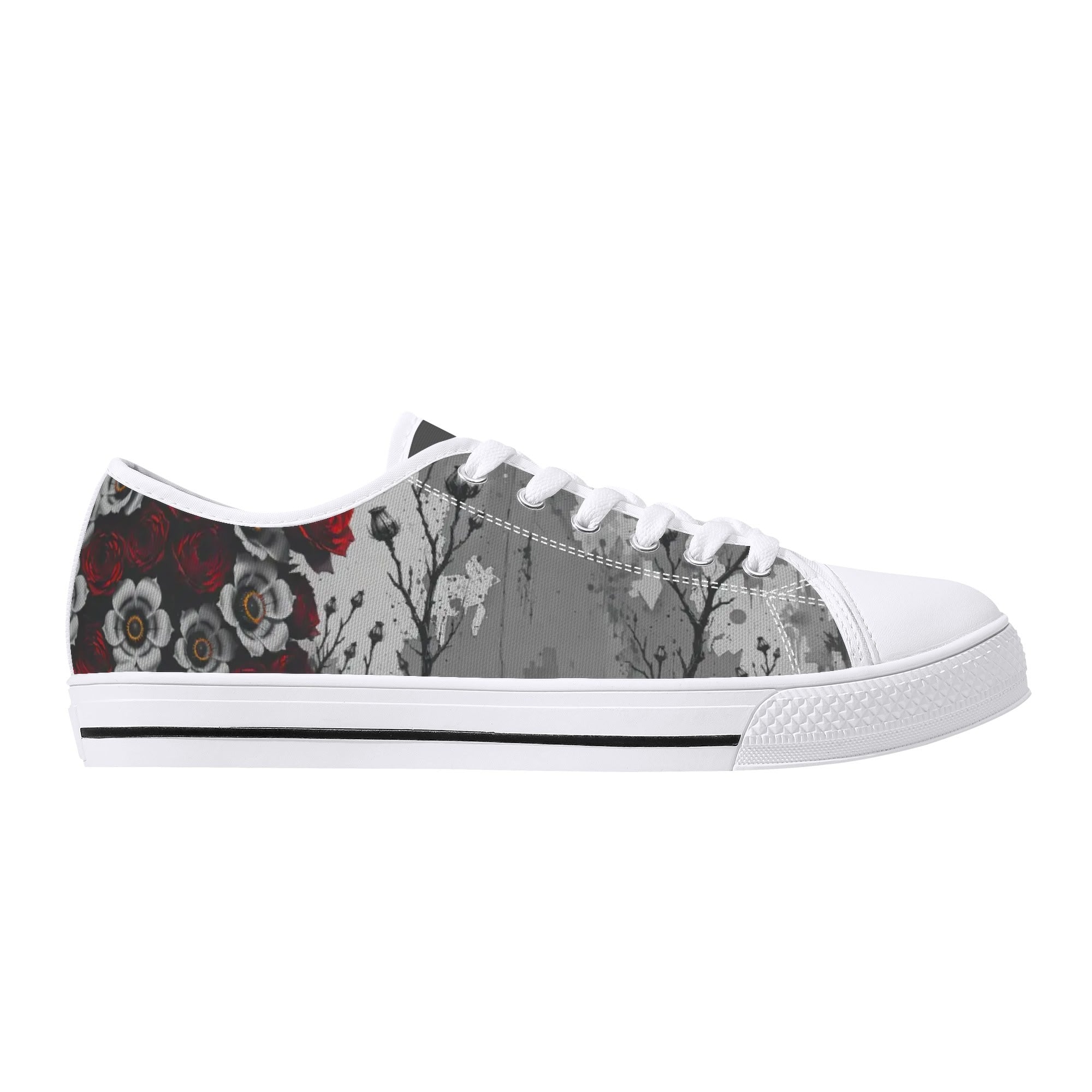 Adorned Canvas Lowtops (white right outside)