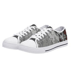 Adorned Canvas Lowtops (white pair angled)