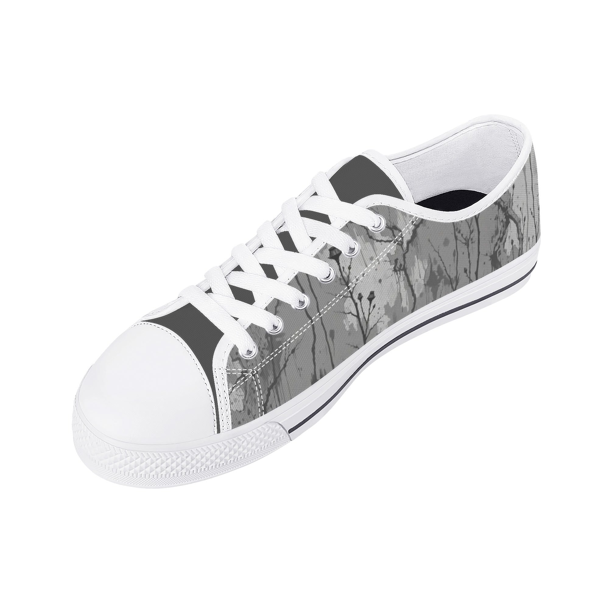 Adorned Canvas Lowtops (white right above angled)