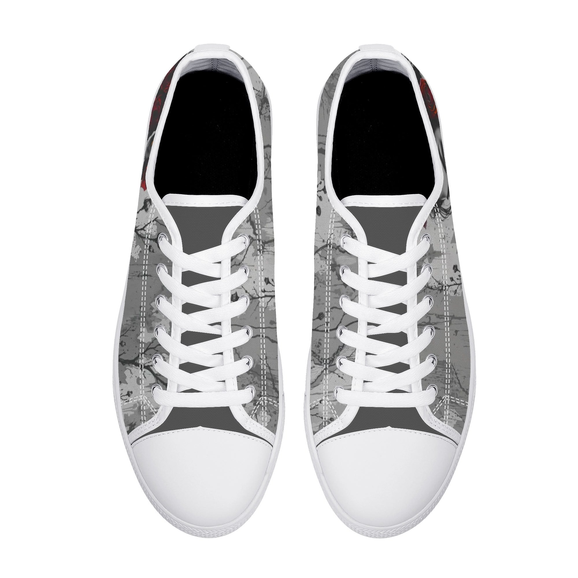 Adorned Canvas Lowtops (white pair top)