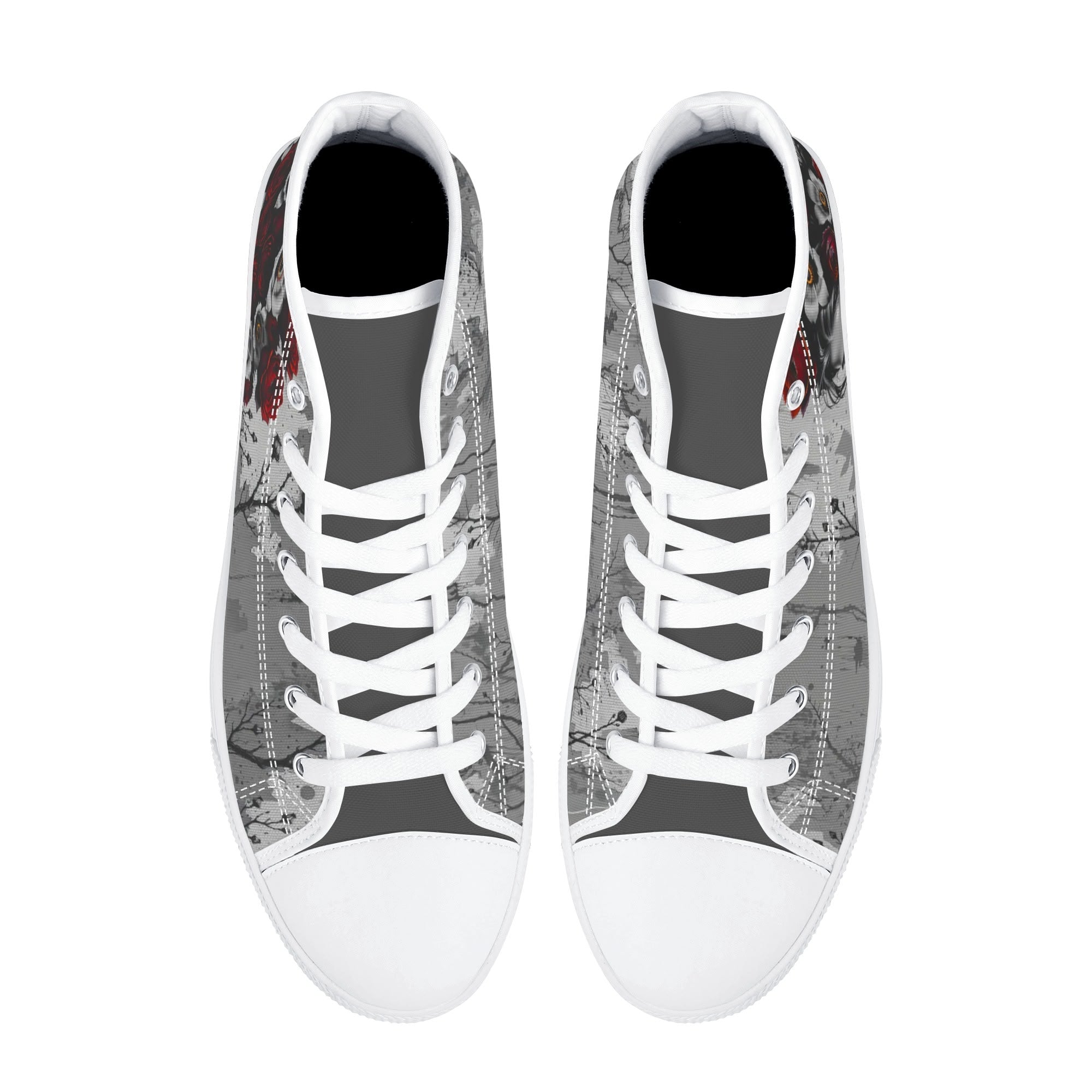 Adorned Canvas Hightops (white pair top)