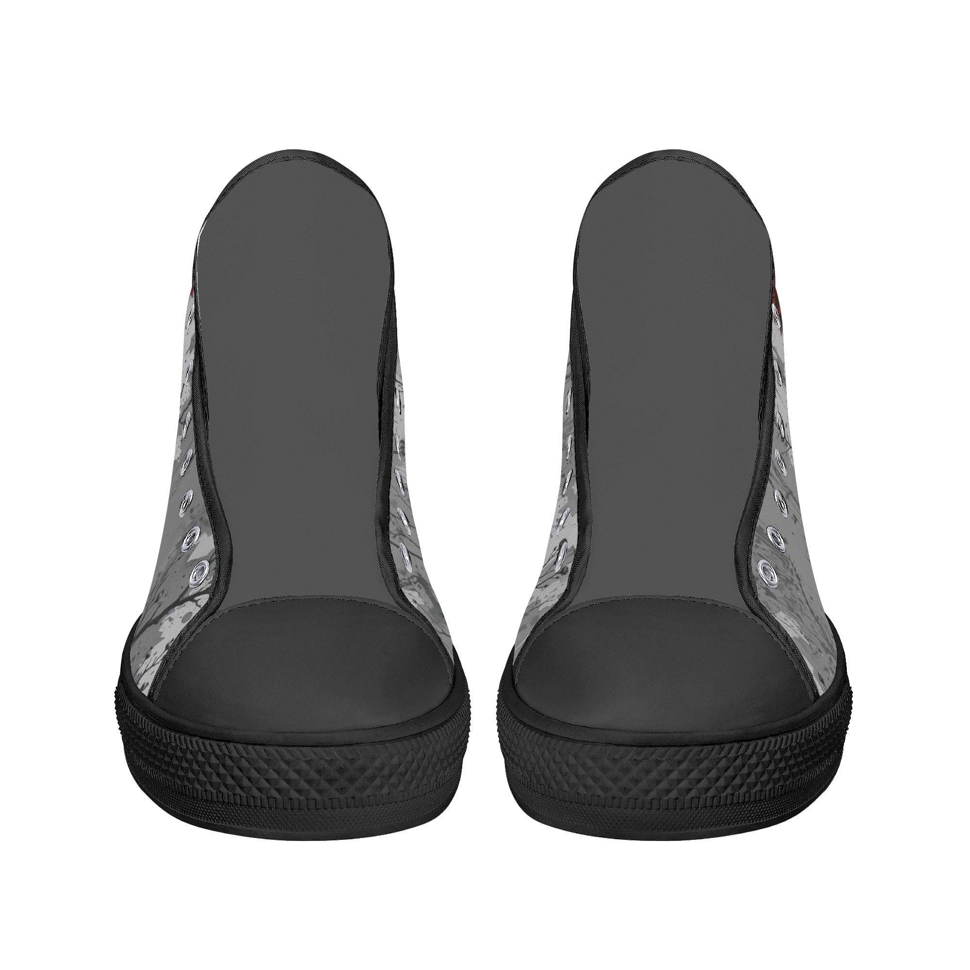 Adorned Canvas Hightops (black pair front)