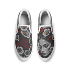 Adorned Canvas Slipons (white pair top)