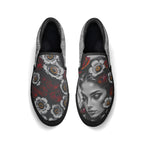 Adorned Canvas Slipons (black pair top)