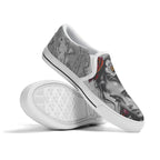 Adorned Canvas Slipons (white pair stacked)