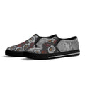 Adorned Canvas Slipons (black pair angled)