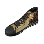 Alas Poor Yorick Canvas Hightops (black right above angled)