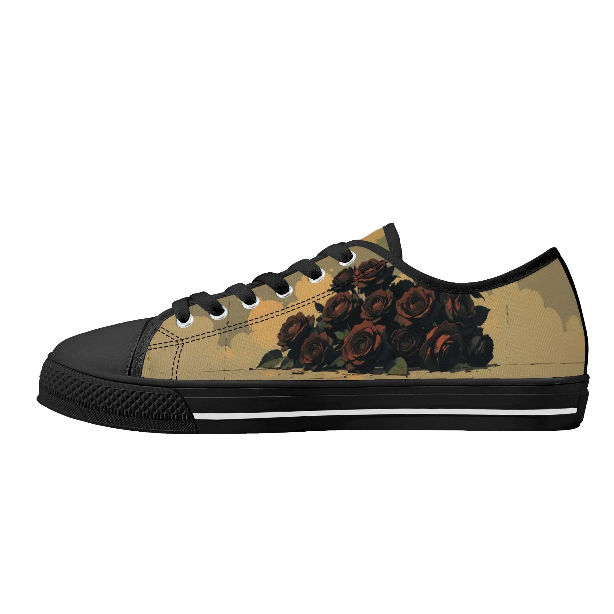 Alas Poor Yorick Canvas Lowtops (black right inside)