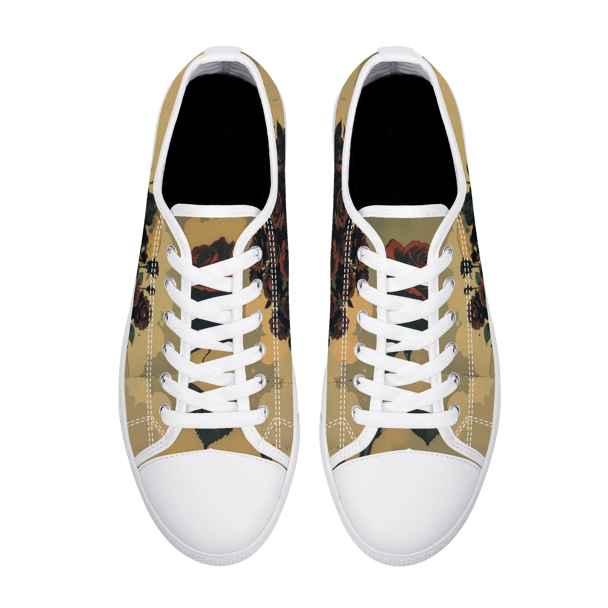 Alas Poor Yorick Canvas Lowtops (white pair top)