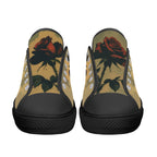 Alas Poor Yorick Canvas Lowtops (black pair front)