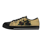Alas Poor Yorick Canvas Lowtops (black left outside)