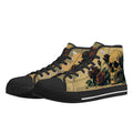 Alas Poor Yorick Canvas Hightops (black pair angled)