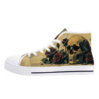 Alas Poor Yorick Canvas Hightops (white left outside)