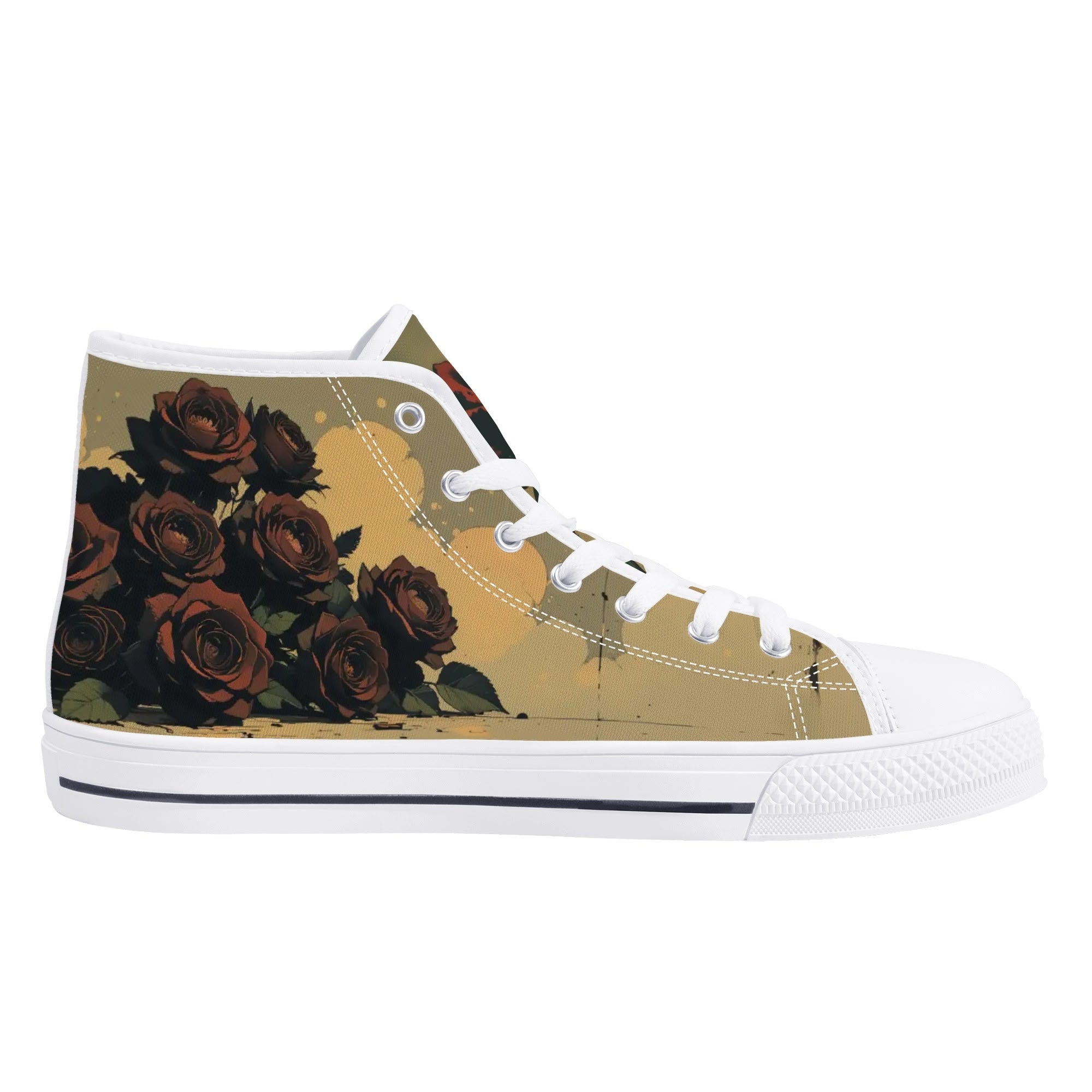 Alas Poor Yorick Canvas Hightops (white left inside)