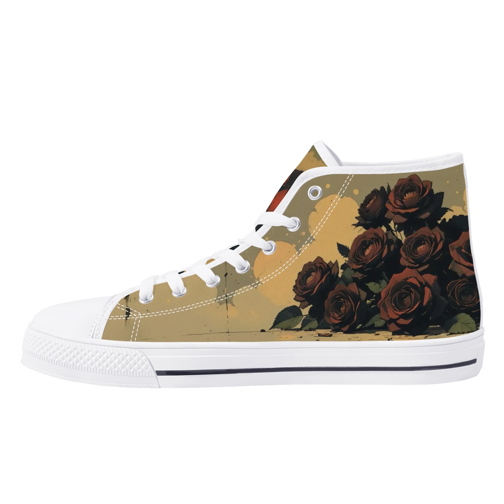 Alas Poor Yorick Canvas Hightops (white right inside)