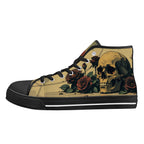 Alas Poor Yorick Canvas Hightops (black left outside)