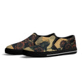 Alas Poor Yorick Canvas Slipons (black pair angled)