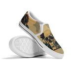 Alas Poor Yorick Canvas Slipons (white pair stacked)