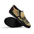 Alas Poor Yorick Canvas Slipons (black pair stacked)