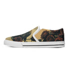Alas Poor Yorick Canvas Slipons (white left outside)