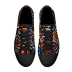 Kaleidorose Canvas Lowtops (black pair top)