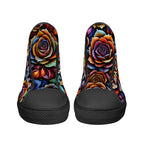 Kaleidorose Canvas Hightops (black pair front)