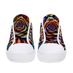 Kaleidorose Canvas Lowtops (white pair front)