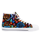 Kaleidorose Canvas Hightops (white left inside)
