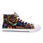 Kaleidorose Canvas Hightops (white right outside)