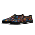 Kaleidorose Canvas Slipons (black pair angled)
