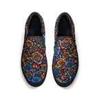 Kaleidorose Canvas Slipons (black pair top)