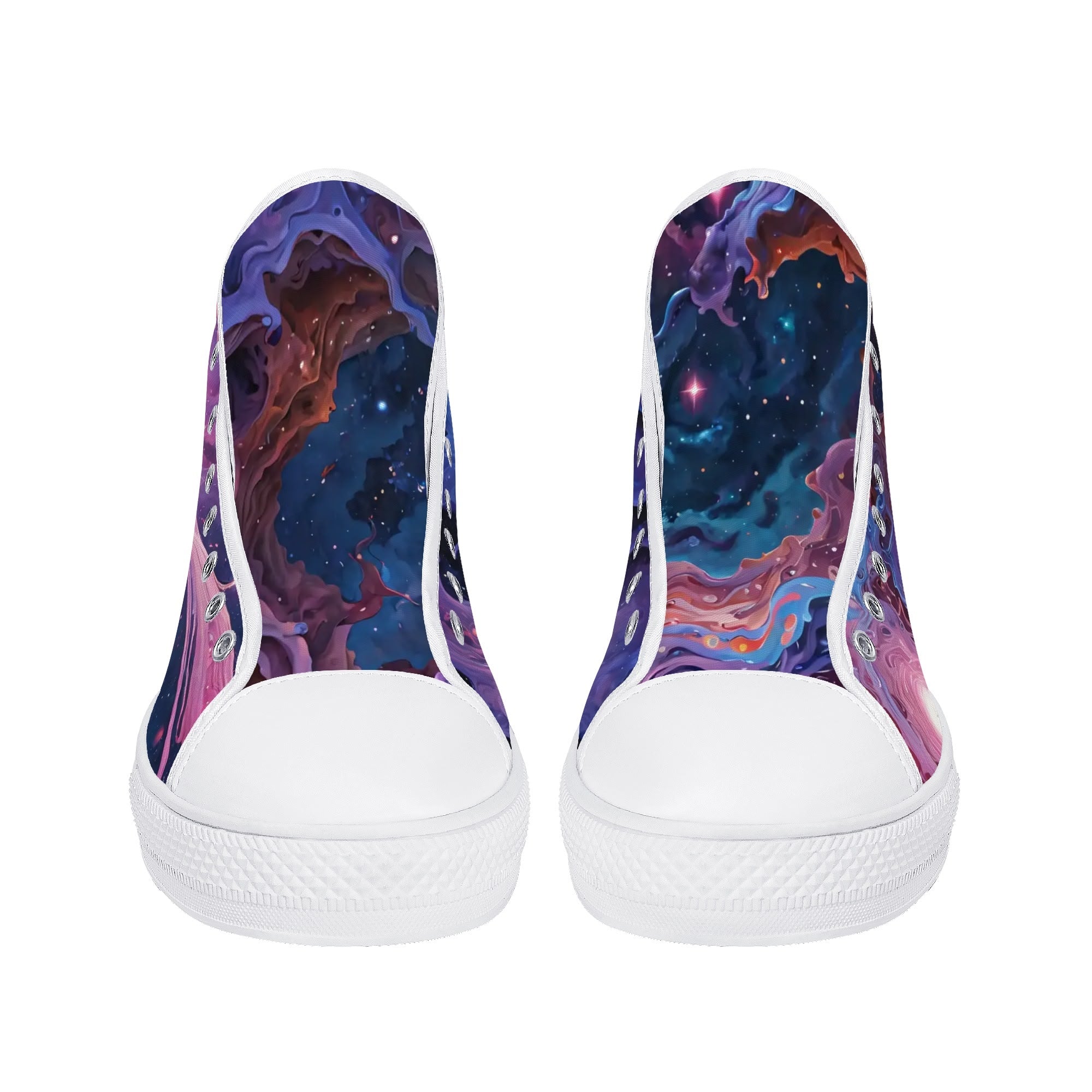 Aethonox Mortis Canvas Hightops (white pair front)