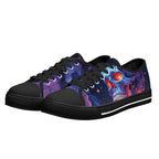 Aethonox Mortis Canvas Lowtops (black pair angled)