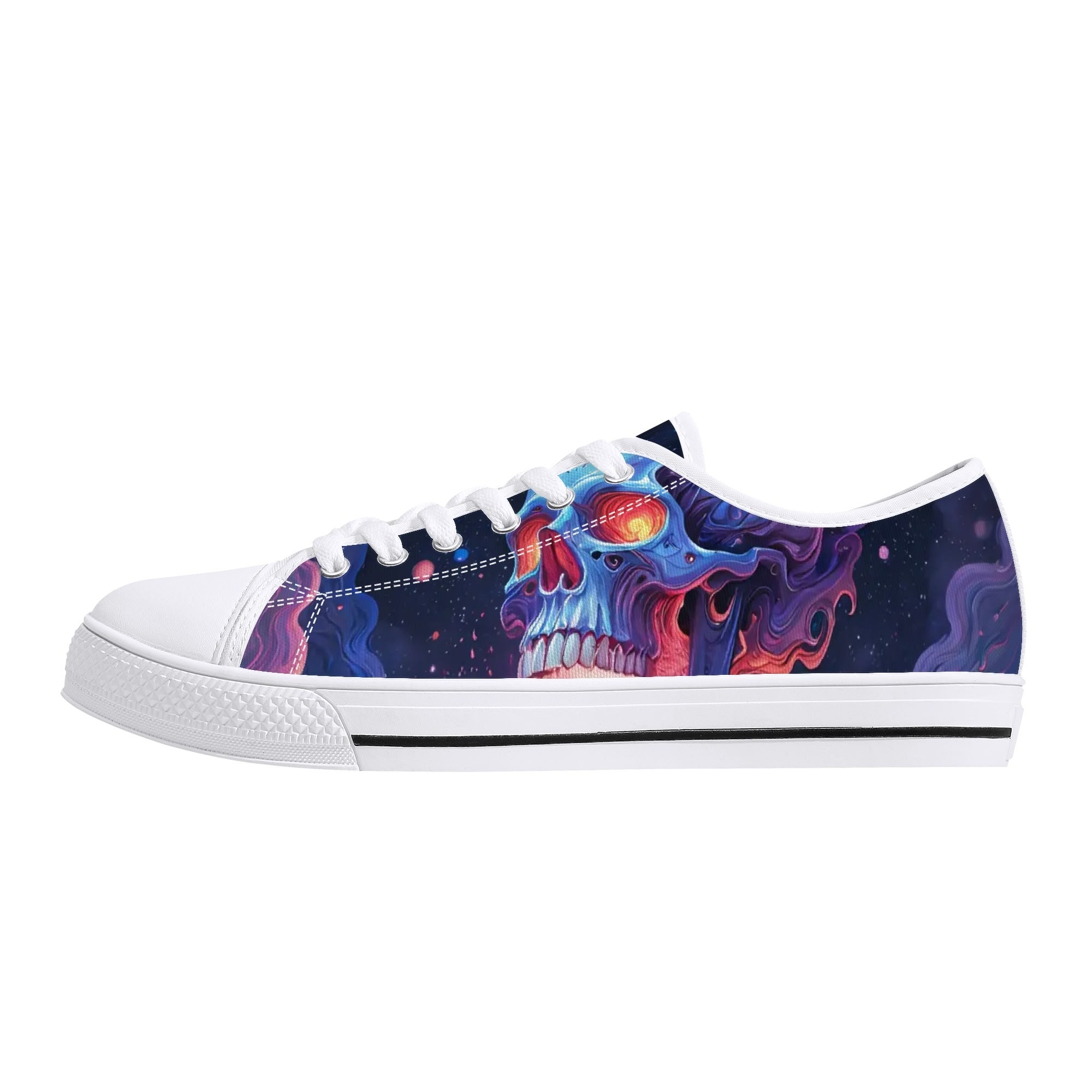 Aethonox Mortis Canvas Lowtops (white left outside)