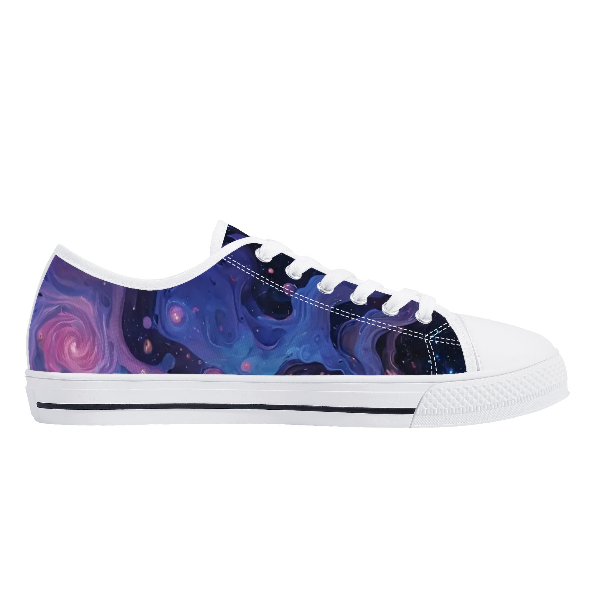 Aethonox Mortis Canvas Lowtops (white left inside)