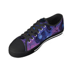 Aethonox Mortis Canvas Lowtops (black right above angled)