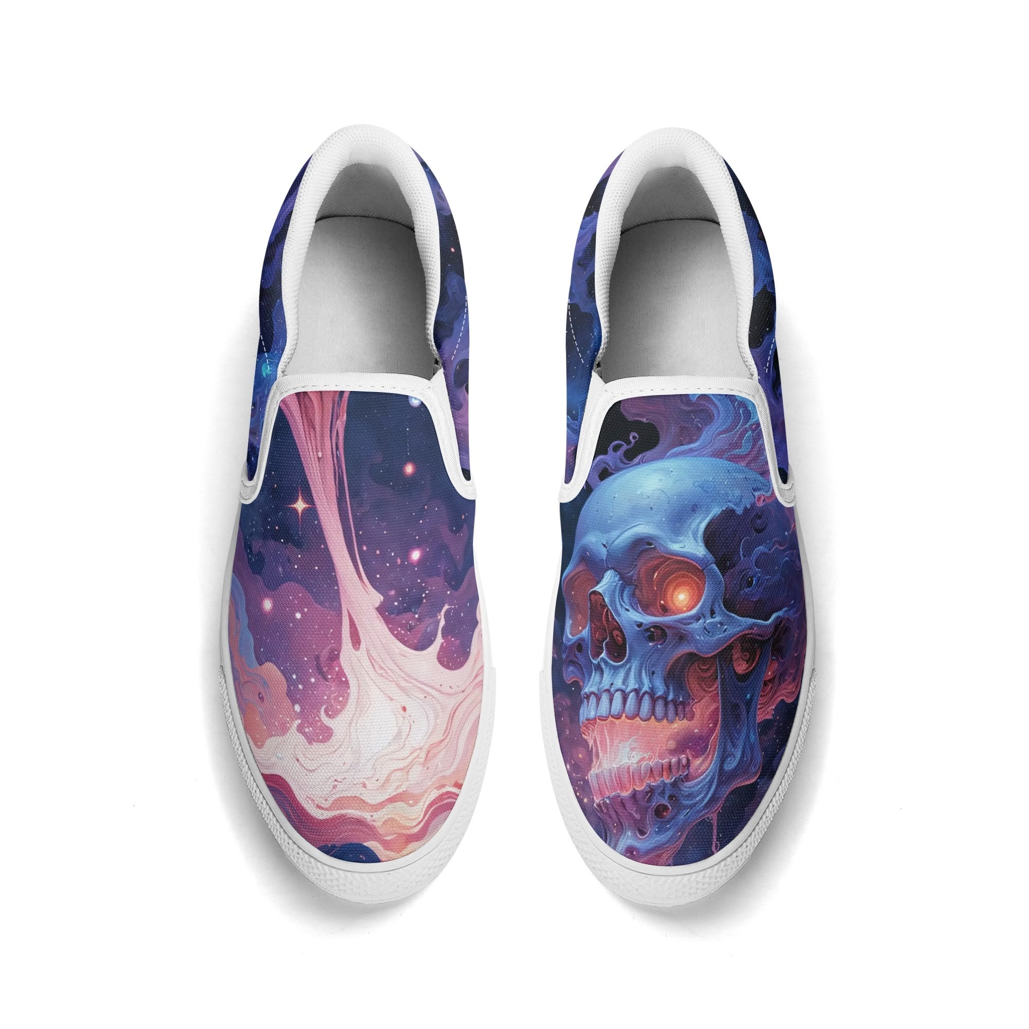 Aethonox Mortis Canvas Slipons (white pair top)