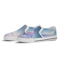Cherry Blossom Dream Canvas Slipons (white pair angled)