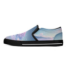 Cherry Blossom Dream Canvas Slipons (black left outside)