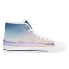 Cherry Blossom Dream Canvas Hightops (white left inside)