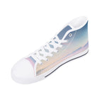 Cherry Blossom Dream Canvas Hightops (white right above angled)