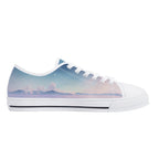 Cherry Blossom Dream Canvas Lowtops (white left inside)