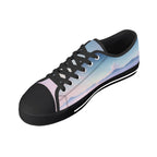 Cherry Blossom Dream Canvas Lowtops (black right above angled)
