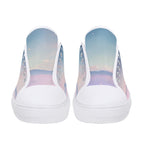 Cherry Blossom Dream Canvas Lowtops (white pair front)