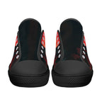 Crimson Vigil Canvas Lowtops (black pair front)
