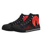 Crimson Vigil Canvas Hightops (black pair angled)