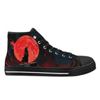 Crimson Vigil Canvas Hightops (black right outside)