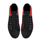 Crimson Vigil Canvas Hightops (black pair top)