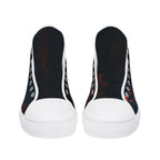 Crimson Vigil Canvas Hightops (white pair front)
