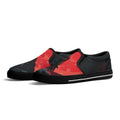 Crimson Vigil Canvas Slipons (black pair angled)